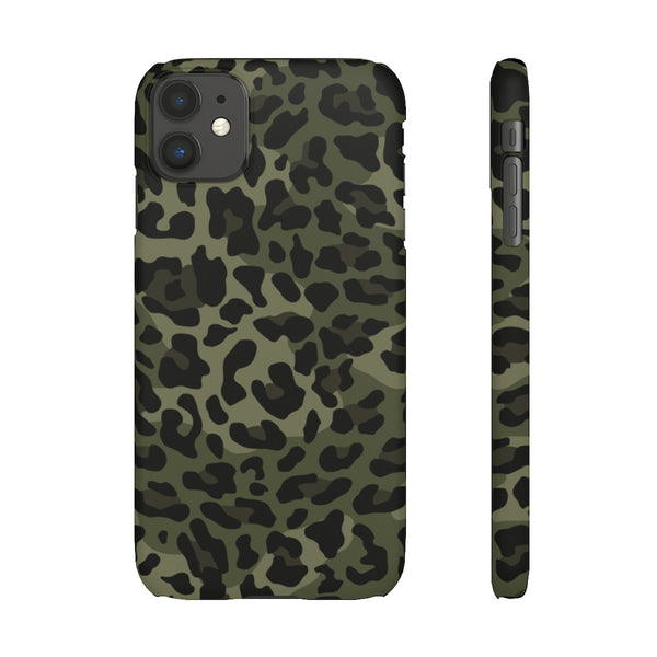 Camo Leopard Print Snap Phone Case