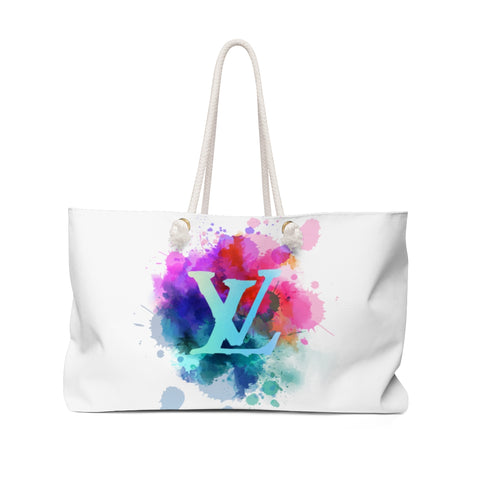 Watercolor Splash Weekender Bag