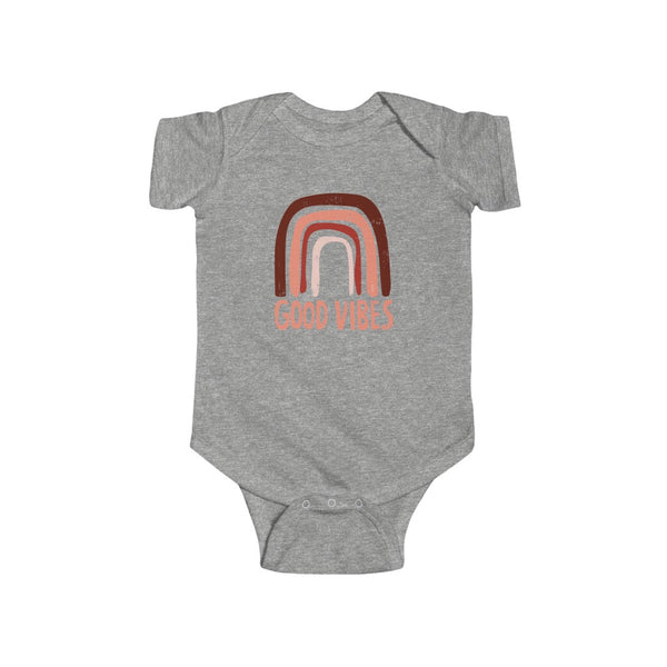 Baby - Rainbow Good Vibes Onesie Infant Rip Snap Tee