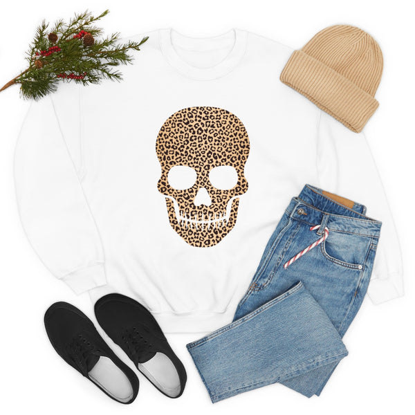 Skull Head Leopard Unisex Sweatshirt