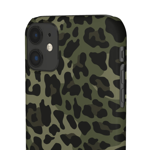 Camo Leopard Print Snap Phone Case