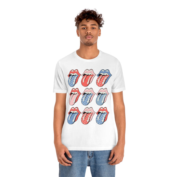 Flags Out Tongues Out Unisex Tee