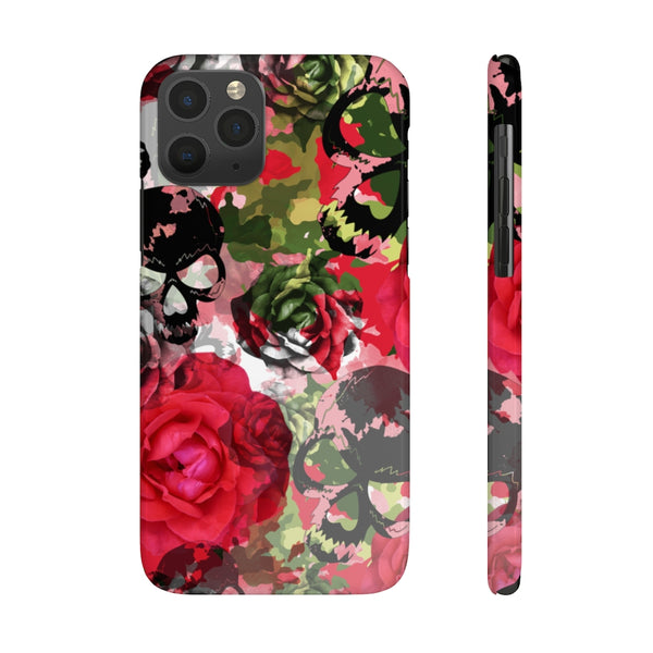 Skulls Camo & Roses Snap Phone Case