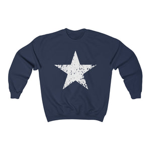 White Star Grunge Unisex Sweatshirt – Always Stylish Mama