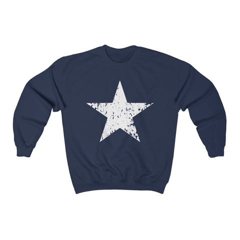 White Star Grunge Unisex Sweatshirt