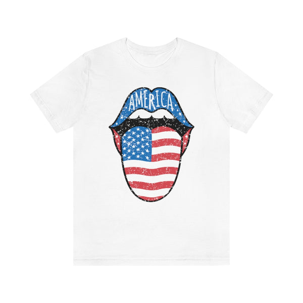 America Tongue Out Unisex Tee