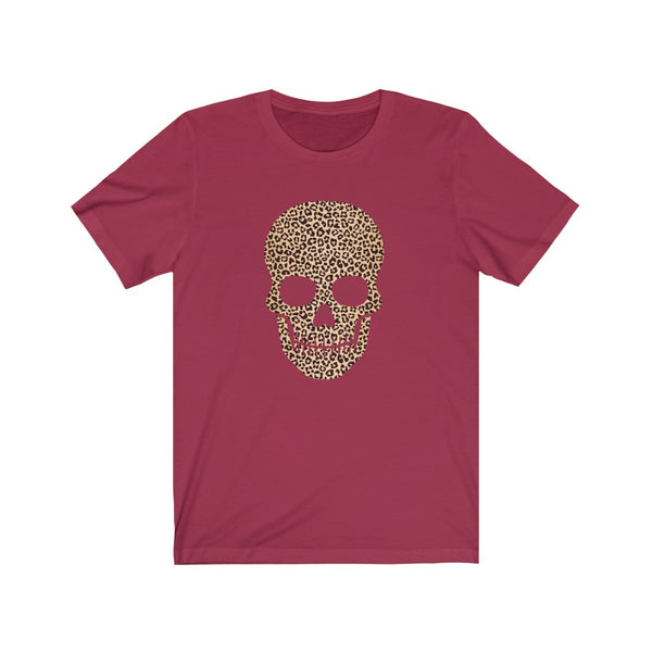 Skull Head Leopard Unisex Tee