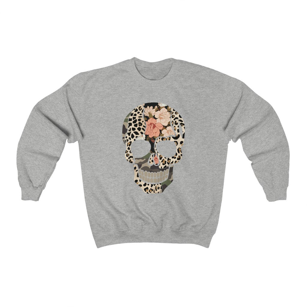 Multi Print Skull Unisex Sweatshirt