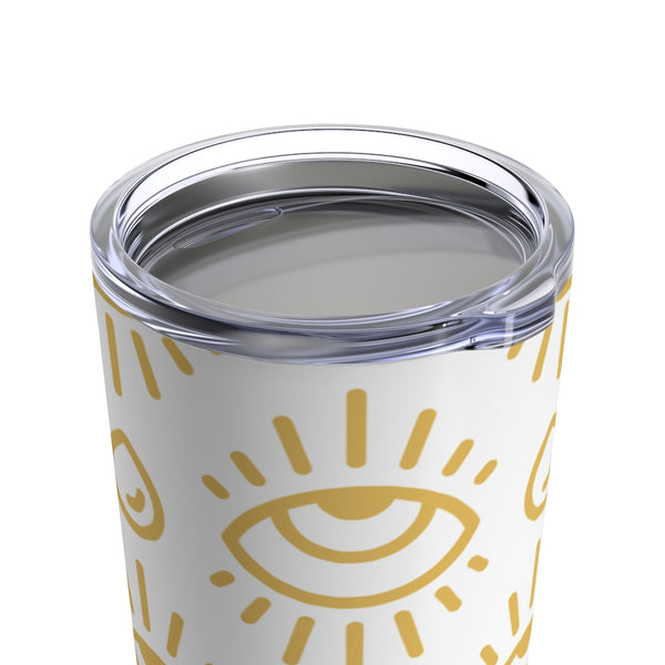 Gold Evil Eyes Tumbler 20oz