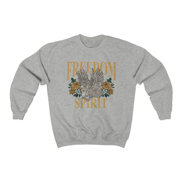 Freedom Spirit Eagle Grunge Unisex Sweatshirt