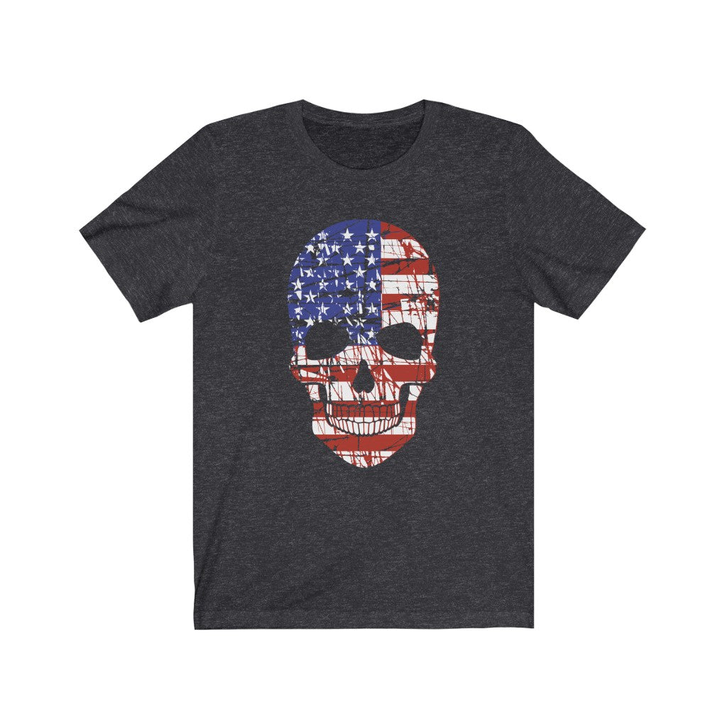 American Flag Skull Unisex Tee