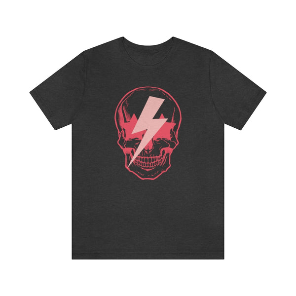 Pink Bolt Skull Unisex Tee