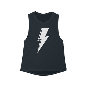Distressed Bolt Women's Flowy Scoop Muscle Tank