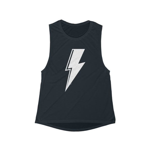 Distressed Bolt Women's Flowy Scoop Muscle Tank