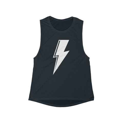 Distressed Bolt Women's Flowy Scoop Muscle Tank