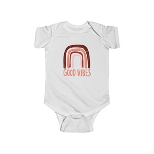 Baby - Rainbow Good Vibes Onesie Infant Rip Snap Tee