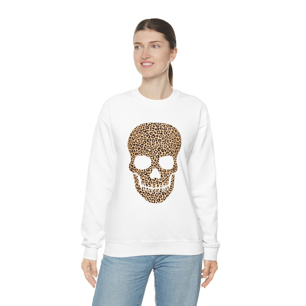 Skull Head Leopard Unisex Sweatshirt
