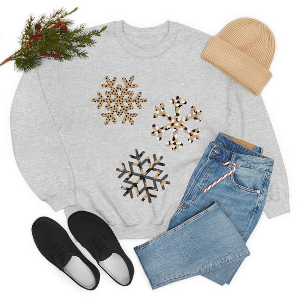 Leopard Snowflakes Unisex Sweatshirt