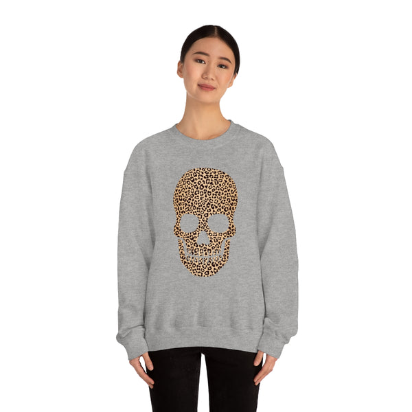 Skull Head Leopard Unisex Sweatshirt