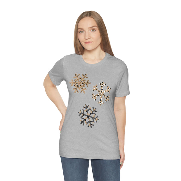 Leopard Snowflakes Unisex Tee