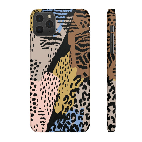 Abstract Cheetah Print Snap Phone Case