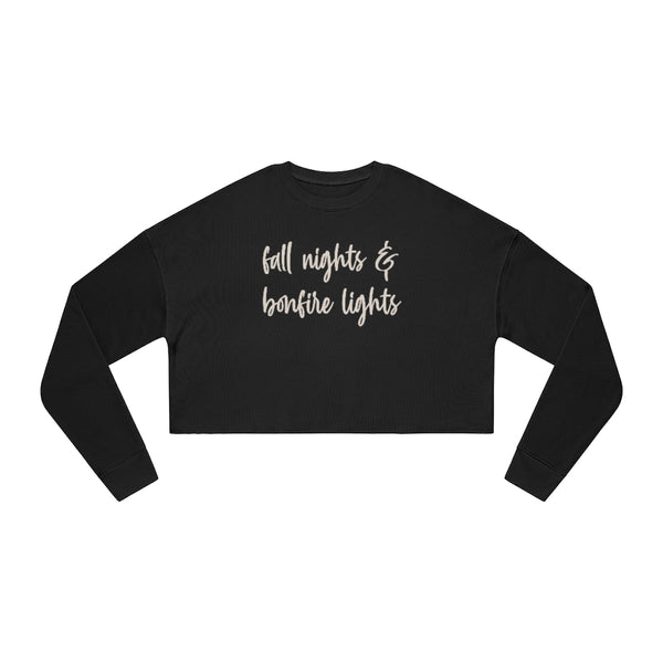 Fall Nights & Bonfire Lights Women's Cropped Sweatshirt