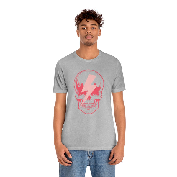 Pink Bolt Skull Unisex Tee