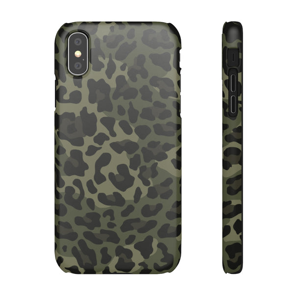 Camo Leopard Print Snap Phone Case