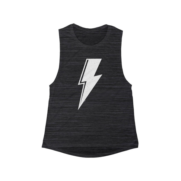 Distressed Bolt Women's Flowy Scoop Muscle Tank