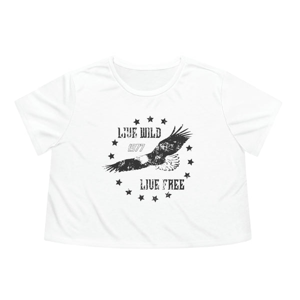 Live Wild Eagle Cropped Tee