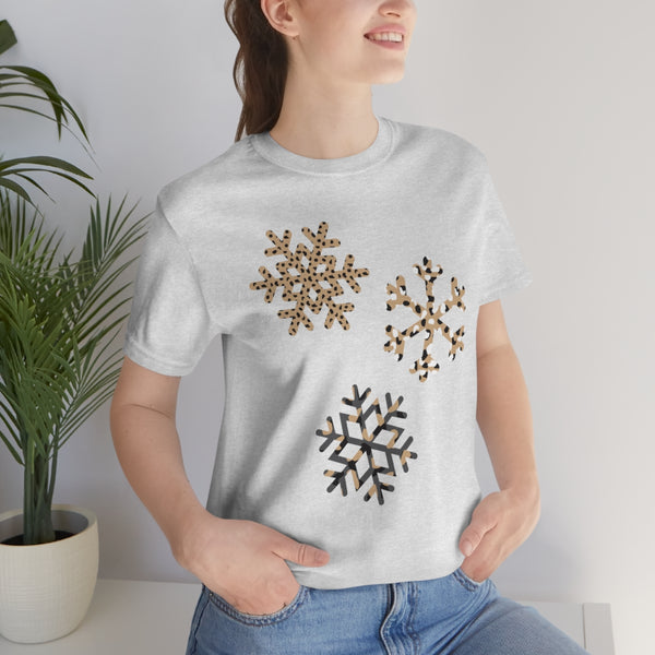 Leopard Snowflakes Unisex Tee